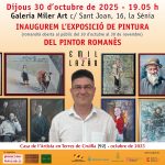 Expoziția „Tradiție și actualitate”, semnată de pictorul vrâncean Emil Lazăr, deschisa la Sénia pana pe 30 noiembrie