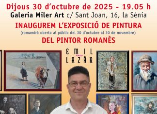 Expoziția „Tradiție și actualitate”, semnată de pictorul vrâncean Emil Lazăr, deschisa la Sénia pana pe 30 noiembrie